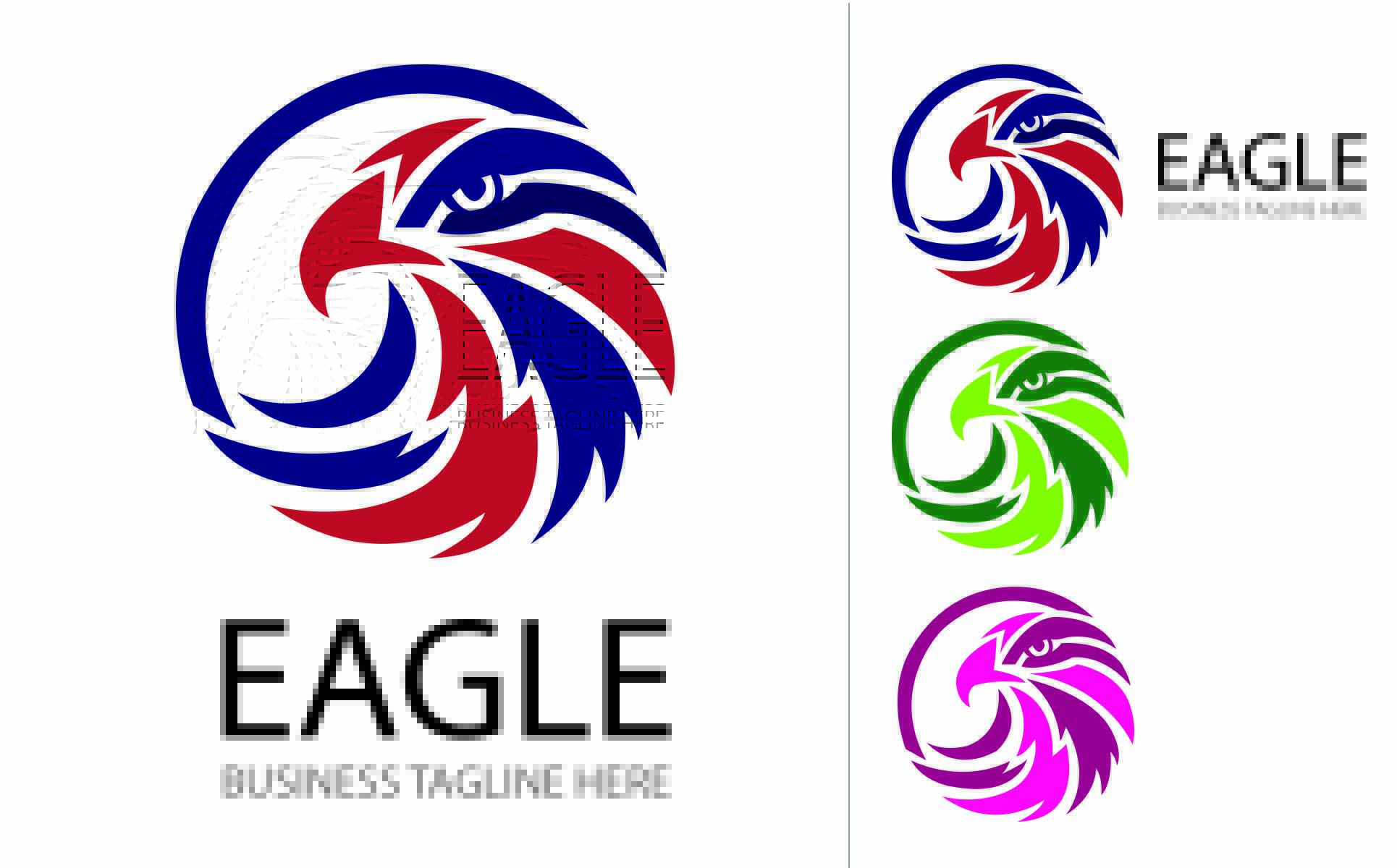 Download Шаблон логотипа "Eagle Logo Template" / Eagle Logo Template - Шаблон логотипа на тему графика eagle logo 3d appearance branding clean client depth design dimensional display effects floor graphic great icon mockup office photo-realistic presentation