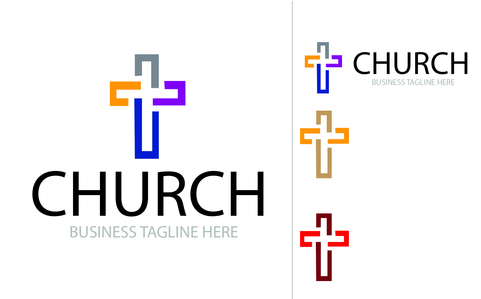 Download Шаблон логотипа "Church Logo Template" / Church Logo Template - Шаблон логотипа на тему графика church logo 3d appearance branding clean client depth design dimensional display effects floor graphic great icon mockup office photo-realistic presentation