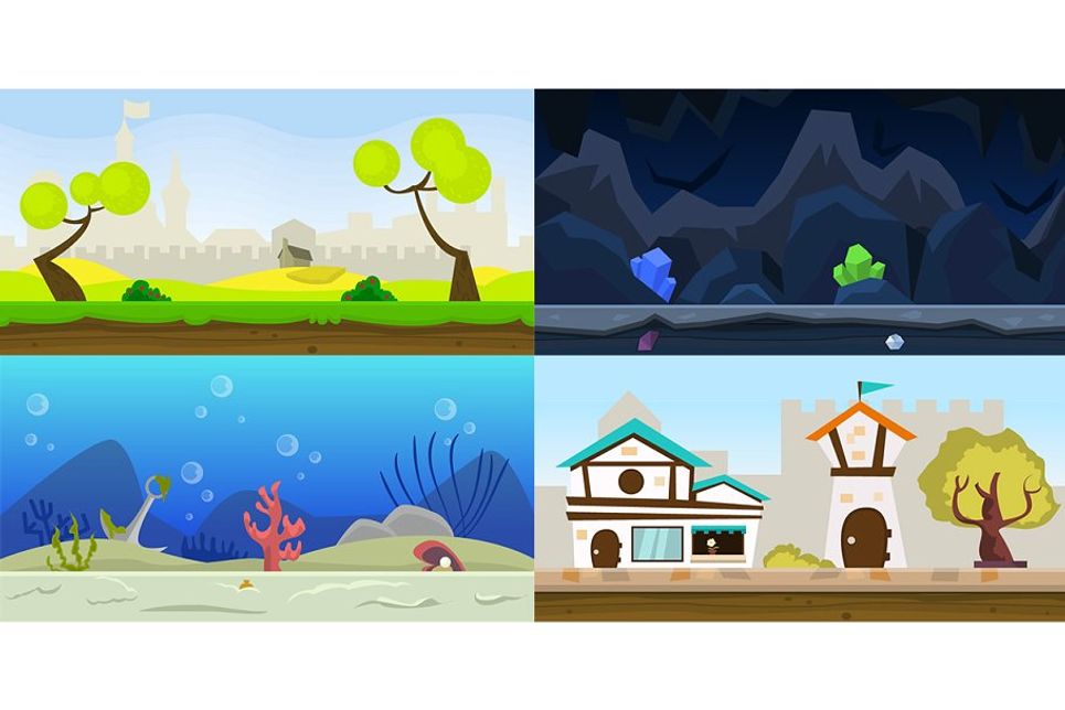 Download Набор иконок "10 Fresh Game Backgrounds Icon Set" / 10 Fresh Game Backgrounds Icon Set - Набор иконок на тему графика 