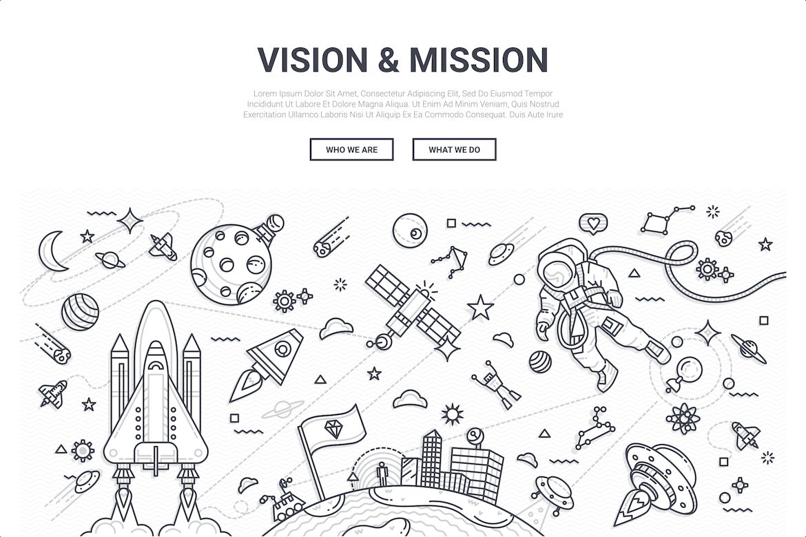 Download Background "Doodle - Vision Mission Background" / Doodle - Vision Mission Background - Background на тему графика 