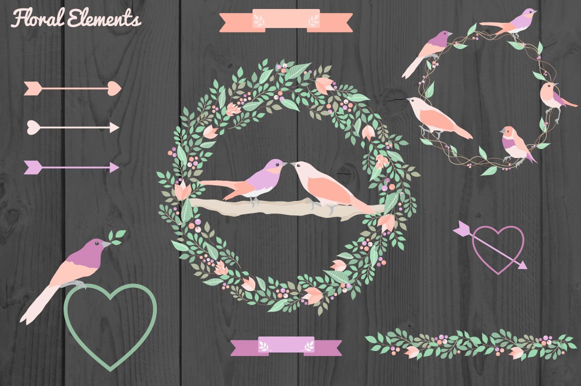 Download Иллюстрация "Floral Alphabet and Elements - Illustration" / Floral Alphabet and Elements - Illustration - Иллюстрация на тему графика alphabet numbers letter elements floral florals flower flowers botanical bird shape texture background wallpaper fabric wrapping paper pattern seamless flower