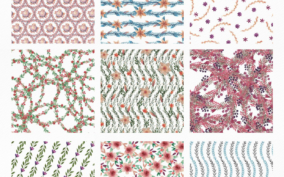 Download Иллюстрация "Watercolor frames, Patterns and Animals - Illustration" / Watercolor frames, Patterns and Animals - Illustration - Иллюстрация на тему графика watercolor watercolour compositions patterns frames animals deer bear rabbit cat card invitation poster print invite branding social media botanical fashion