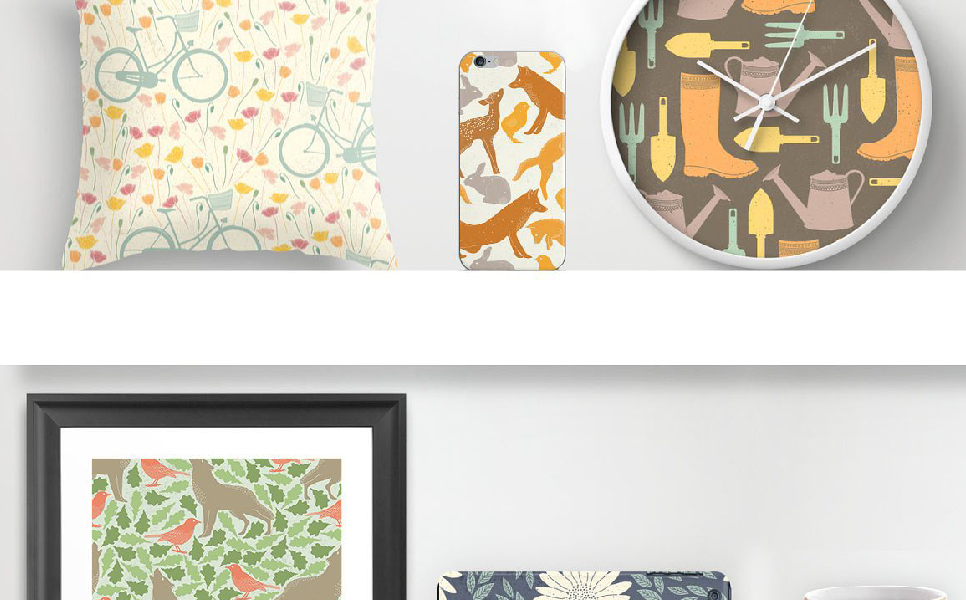 Download Иллюстрация "Spring Collection - Illustration" / Spring Collection - Illustration - Иллюстрация на тему графика element pattern texture postcard card fox animals spring invite branding social media botanical fashion abstract retro vintage stories wreath winter