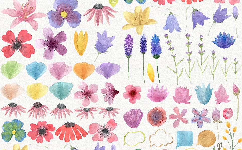 Download Иллюстрация "Forest Watercolor DIY - Illustration" / Forest Watercolor DIY - Illustration - Иллюстрация на тему графика watercolor watercolour animals floral flower flower floral wedding leaf leaves logo logos invitation card rsvp date book cover key forest