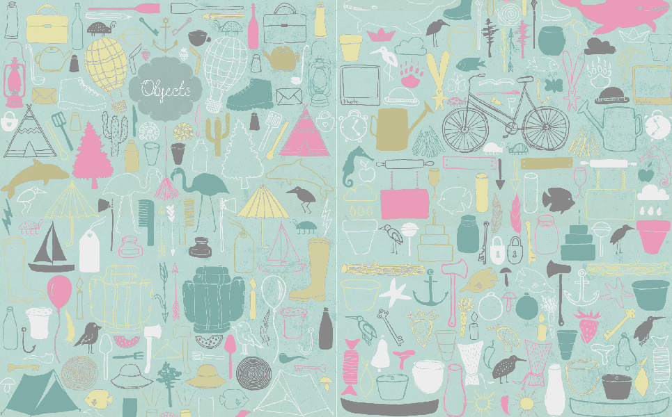 Download Иллюстрация "All in All [ 800 items ] - Illustration" / All in All [ 800 items ] - Illustration - Иллюстрация на тему графика logos invitation ink acrylic seamless pattern background wallpaper compositions modern flowers floral illustrations wedding invite suite save the date card