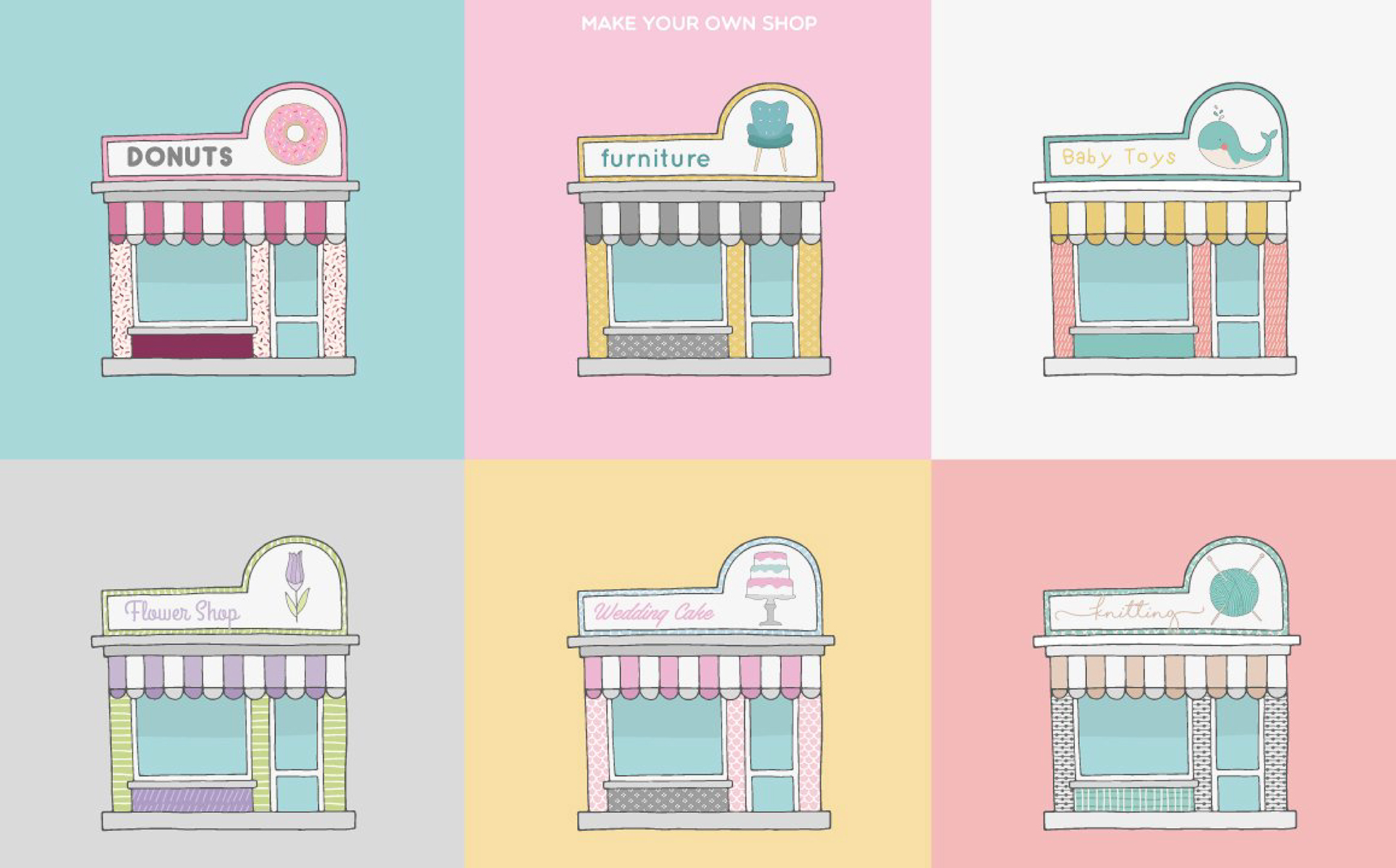 Download Шаблон логотипа "Toolkit [ Over 590 Elements ] Logo Template" / Toolkit [ Over 590 Elements ] Logo Template - Шаблон логотипа на тему графика logo toolkit logos branding web site blog shop store cover magazine business flower frames decorative elements textures patterns sunburst mandala