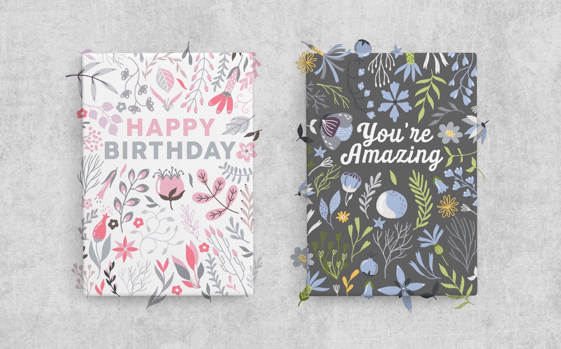 Download Иллюстрация "Blooming Bouquet Collection - Illustration" / Blooming Bouquet Collection - Illustration - Иллюстрация на тему графика floral botanical garden leaf leaves pattern ribbon berry berries flower blooming wedding logo logos invitation card romantic high resolution vector