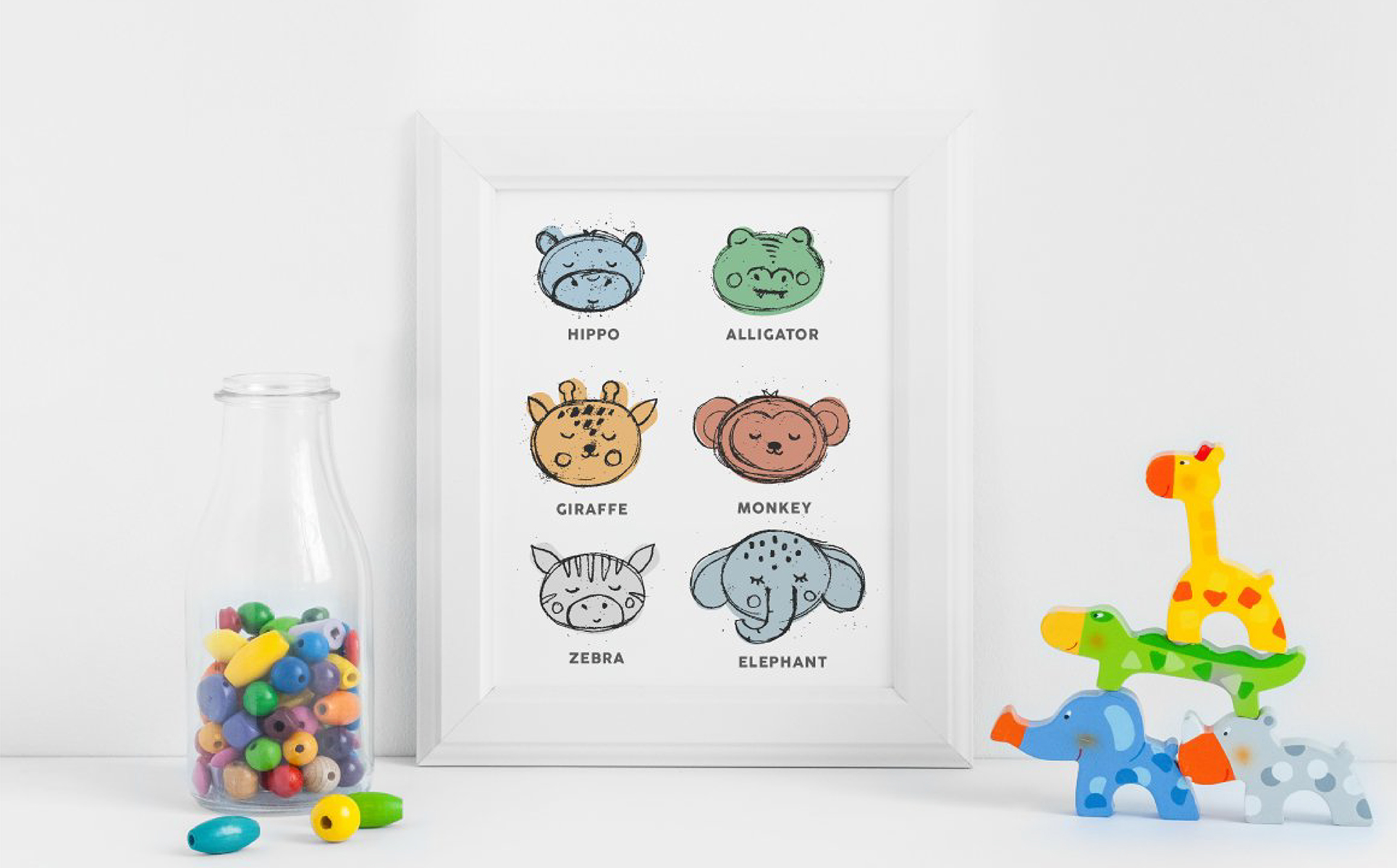 Download Иллюстрация "Cute Stamps Collection - Illustration" / Cute Stamps Collection - Illustration - Иллюстрация на тему графика stamp stamps cute kids children baby alphabet poster print animals letters number shape texture background book cover magazine t-shirt stationery