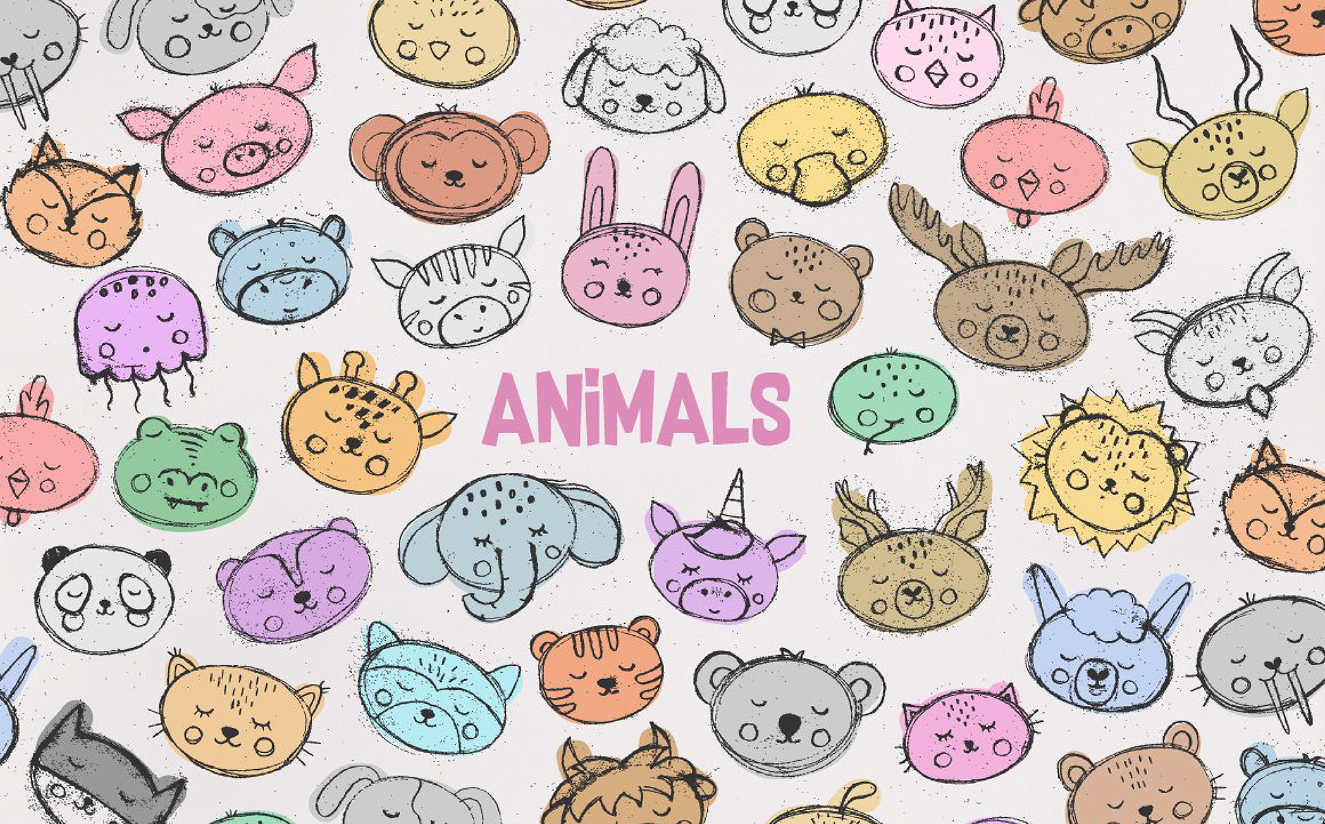 Download Иллюстрация "Cute Stamps Collection - Illustration" / Cute Stamps Collection - Illustration - Иллюстрация на тему графика stamp stamps cute kids children baby alphabet poster print animals letters number shape texture background book cover magazine t-shirt stationery