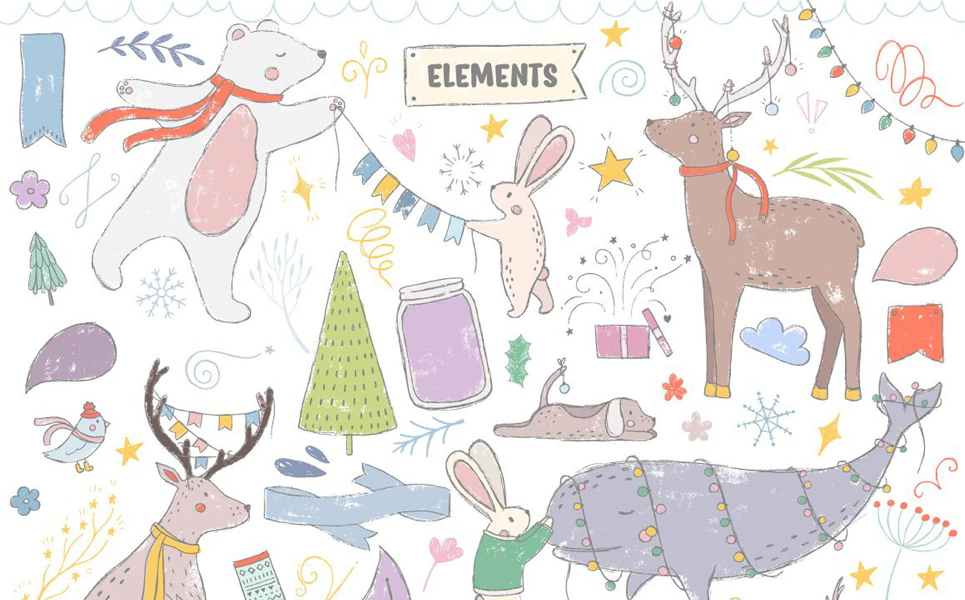 Download Иллюстрация "Northern Winter Collection - Illustration" / Northern Winter Collection - Illustration - Иллюстрация на тему графика winter snow season north northern pattern crd greetings postcard invitation poster print kids baby girl boy book cover magazine wallpaper