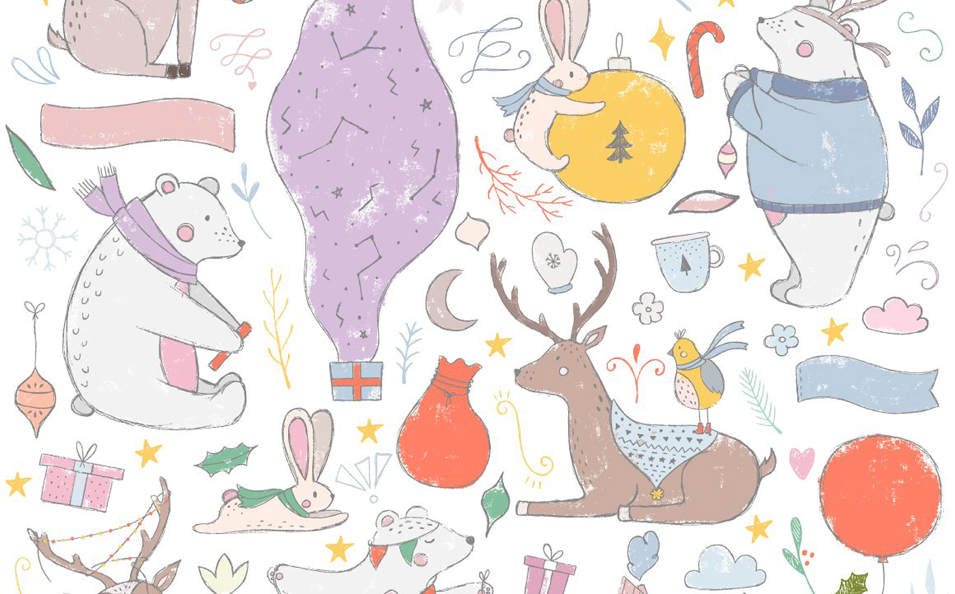 Download Иллюстрация "Northern Winter Collection - Illustration" / Northern Winter Collection - Illustration - Иллюстрация на тему графика winter snow season north northern pattern crd greetings postcard invitation poster print kids baby girl boy book cover magazine wallpaper