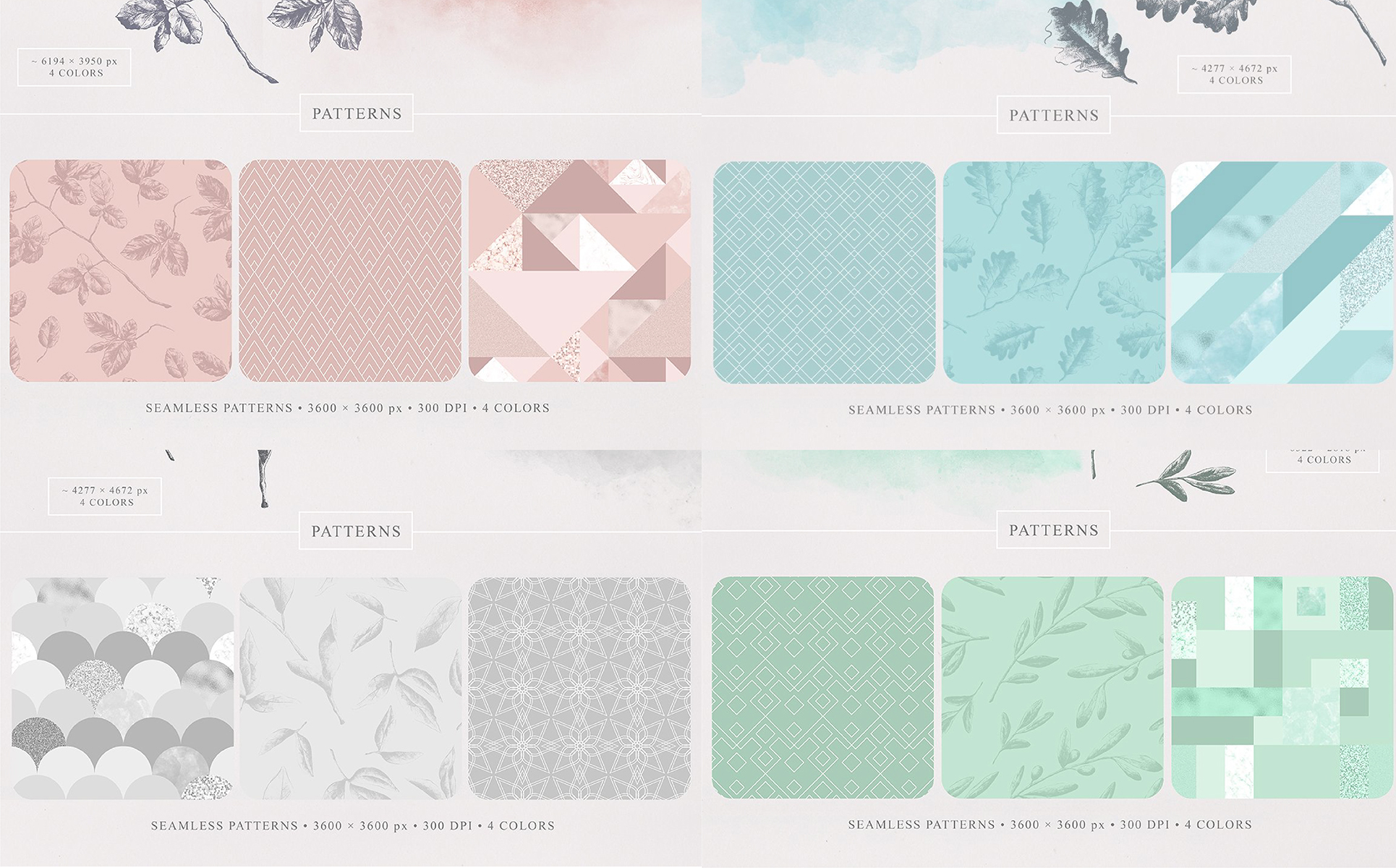 Download Иллюстрация "Elegant Toolkit - Illustration" / Elegant Toolkit - Illustration - Иллюстрация на тему графика elegant flower floral pattern texture foil gold silver wedding leaf leaves logo logos invitation card rsvp book cover magazine poster