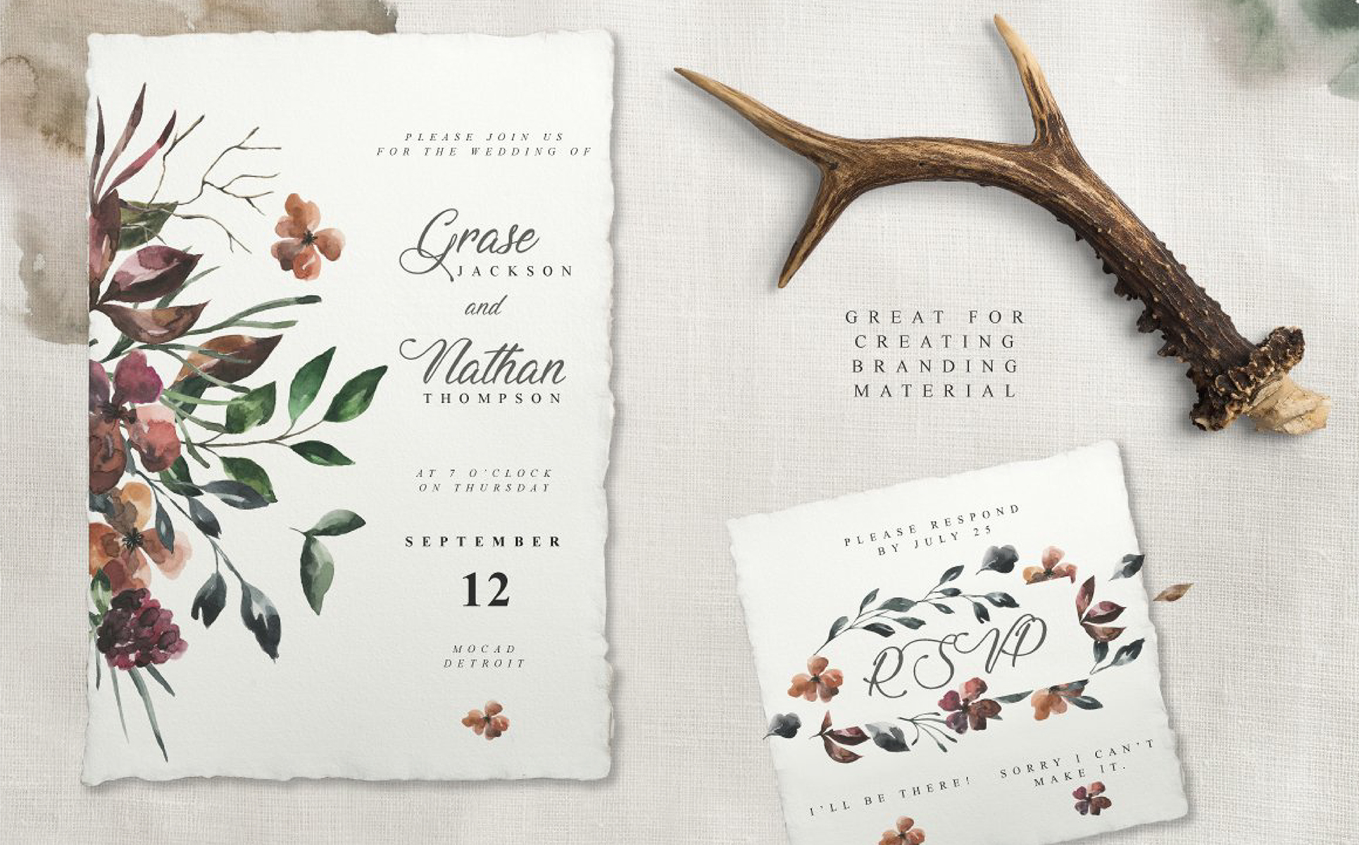 Download Иллюстрация "Her Flowers Watercolor Collection - Illustration" / Her Flowers Watercolor Collection - Illustration - Иллюстрация на тему графика flower flowers shape watercolor watercolour elements illustration bouquet plant wreath frame compositions card logo floral magazine poster print book cover