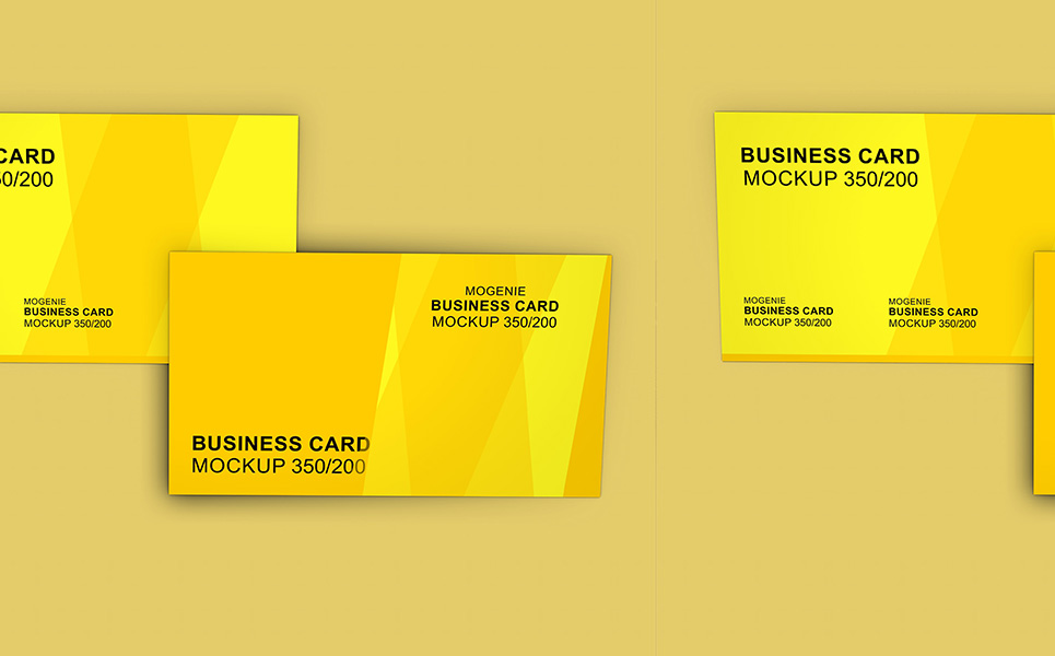 Download Мокап для продукта "Set of two Business cards on a flat surface product mockup" / Set of two Business cards on a flat surface product mockup - Мокап для продукта на тему графика card cards business visiting marketing presentation shwocase