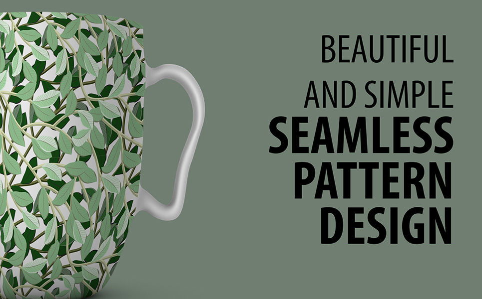 Download Pattern "Awesome Floral Repeat Design with Leaves and Branches Pattern" / Awesome Floral Repeat Design with Leaves and Branches Pattern - Pattern на тему графика branch leaf seamless repeat fabric textile case cover