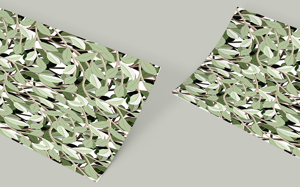 Download Pattern "Awesome Floral Repeat Design with Leaves and Branches Pattern" / Awesome Floral Repeat Design with Leaves and Branches Pattern - Pattern на тему графика branch leaf seamless repeat fabric textile case cover