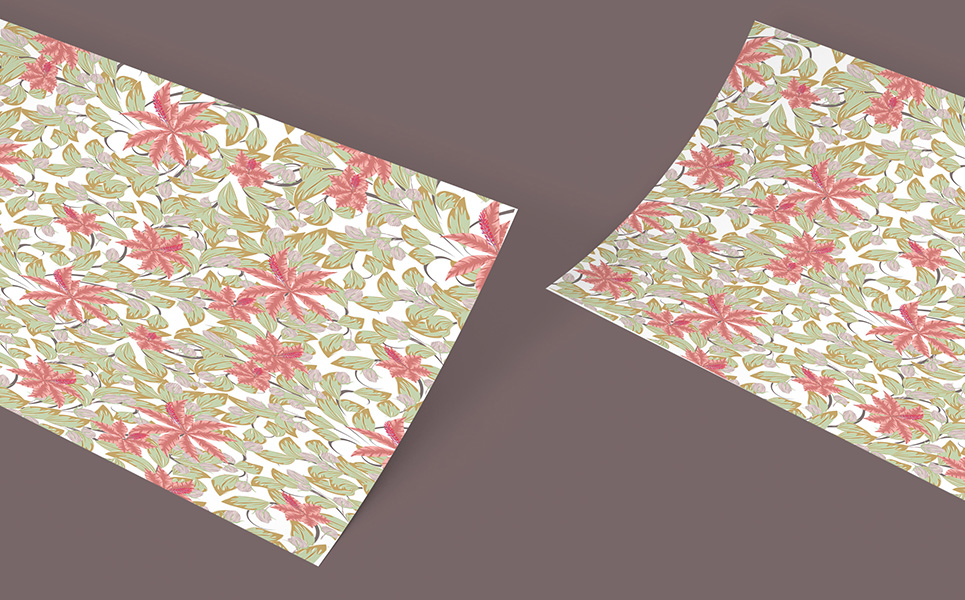 Download Pattern "Hand Drawn Floral Seamless Design Pattern" / Hand Drawn Floral Seamless Design Pattern - Pattern на тему графика leaf floral spring green flower florals frame background fabric textile repeat