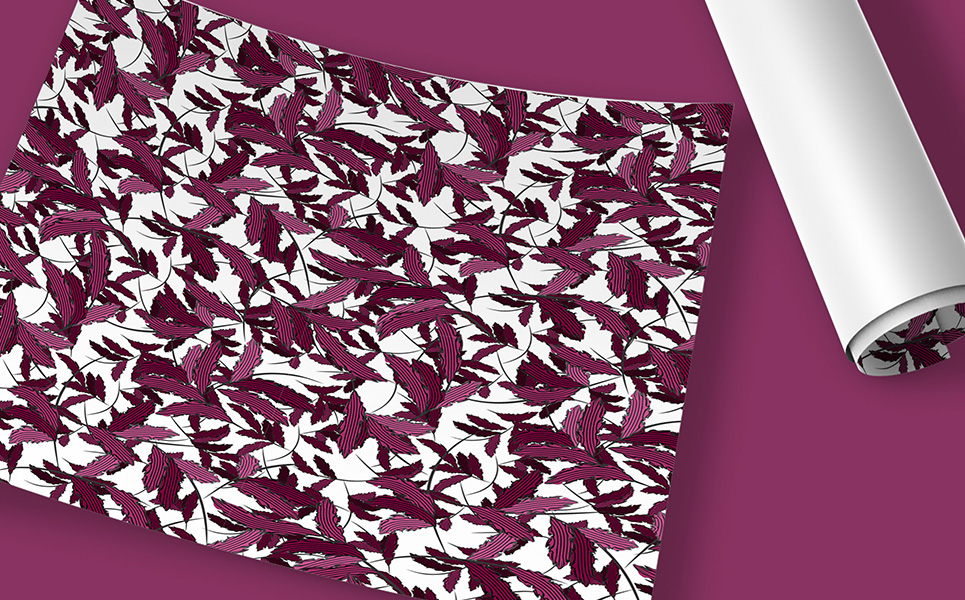 Download Pattern "Abstract Hand Drawn Repeat Design Pattern" / Abstract Hand Drawn Repeat Design Pattern - Pattern на тему графика hand draw abstract repeat leaf floral flowery elegant