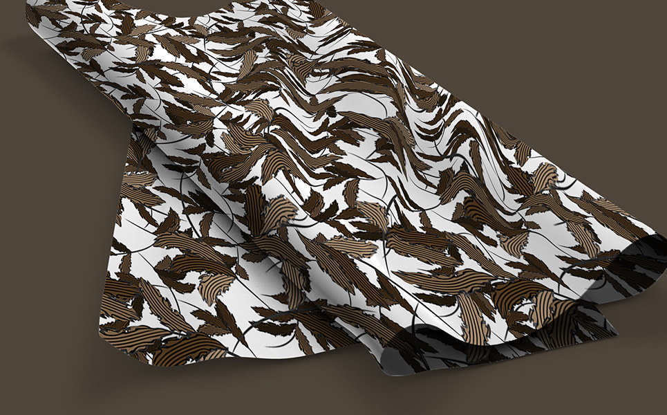 Download Pattern "Abstract Hand Drawn Repeat Design Pattern" / Abstract Hand Drawn Repeat Design Pattern - Pattern на тему графика hand draw abstract repeat leaf floral flowery elegant