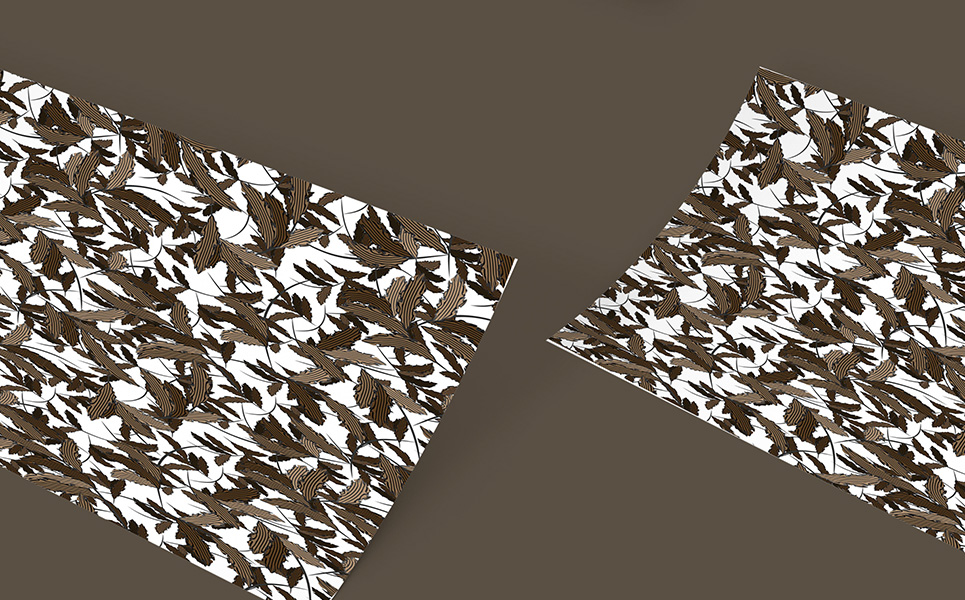 Download Pattern "Abstract Hand Drawn Repeat Design Pattern" / Abstract Hand Drawn Repeat Design Pattern - Pattern на тему графика hand draw abstract repeat leaf floral flowery elegant