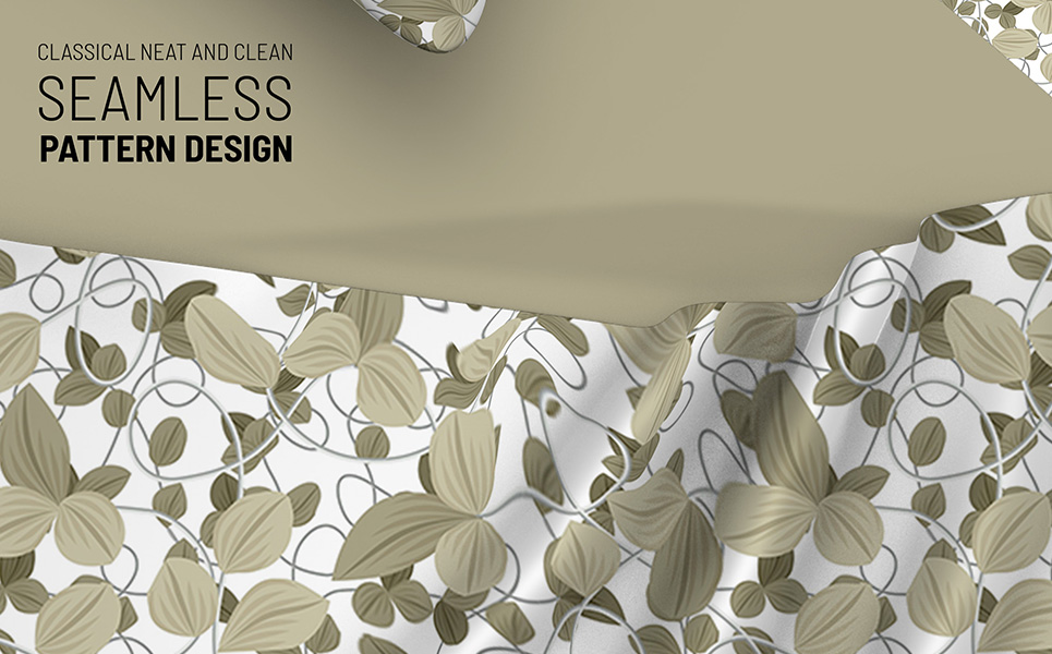 Download Pattern "Hand drawn floral beautiful repeat Pattern" / Hand drawn floral beautiful repeat Pattern - Pattern на тему графика repeat pattern floral branch plant spring green desire lovely fabric textile