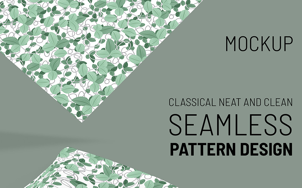 Download Pattern "Hand drawn floral seamless Pattern" / Hand drawn floral seamless Pattern - Pattern на тему графика floral botanical plant leaf stem spring fall warm classical ornamental fabric textile repeat seamless