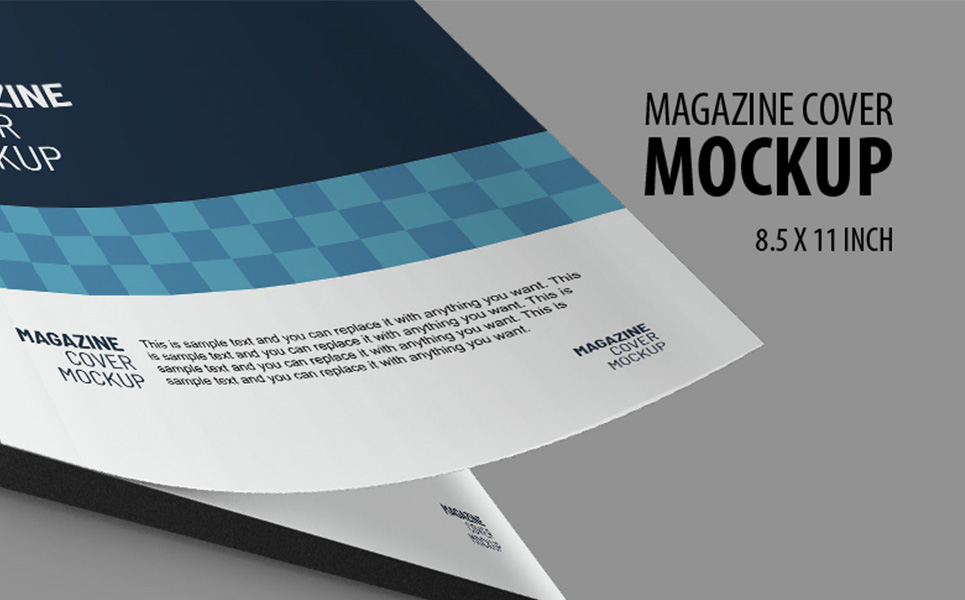 Magazine Cover Layout Product Mockup