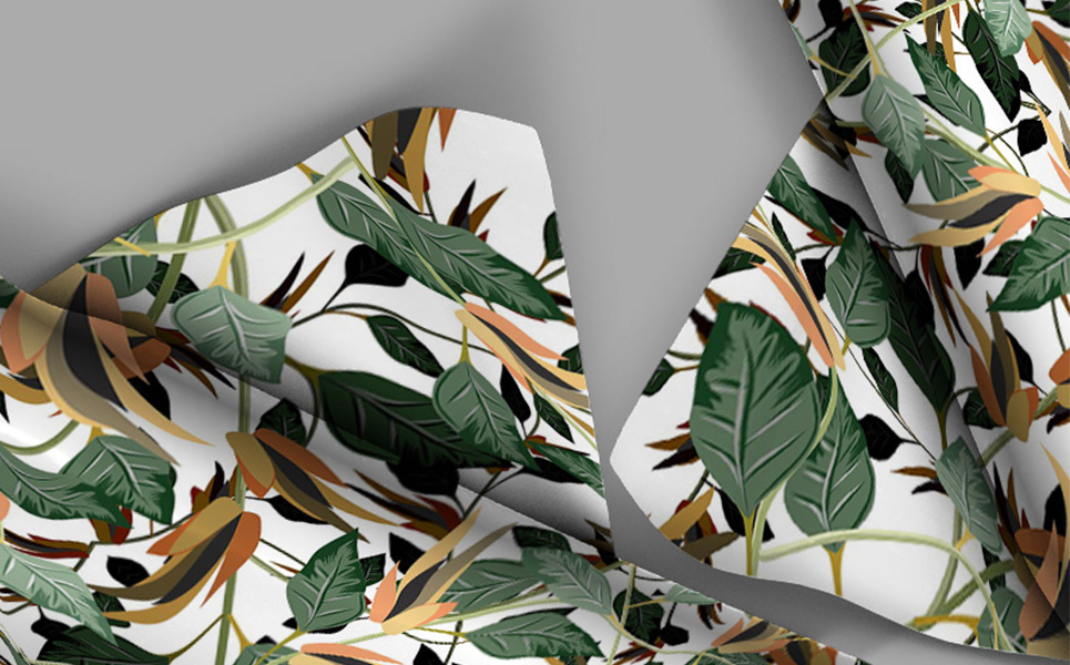 Download Pattern "Abstract hand drawn seamless Pattern" / Abstract hand drawn seamless Pattern - Pattern на тему графика leaf plant abstract floral flower seamless fabric textile surface