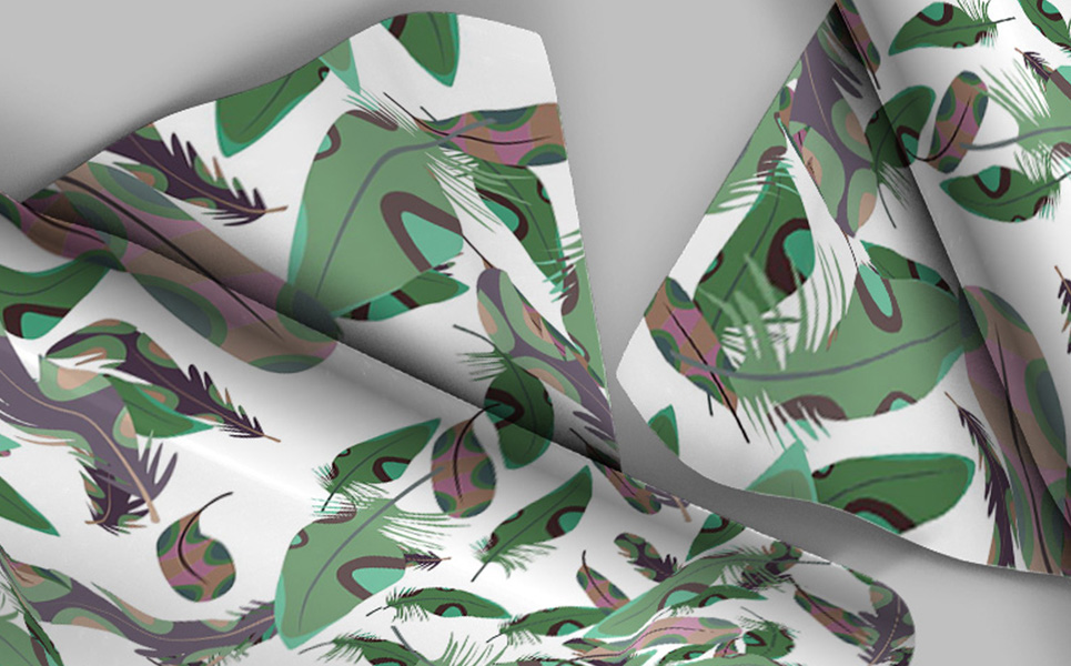 Download Pattern "Feather scattered randomly repeat Pattern" / Feather scattered randomly repeat Pattern - Pattern на тему графика fabric textile repeat pattern surface feather birdy brid hair fluf