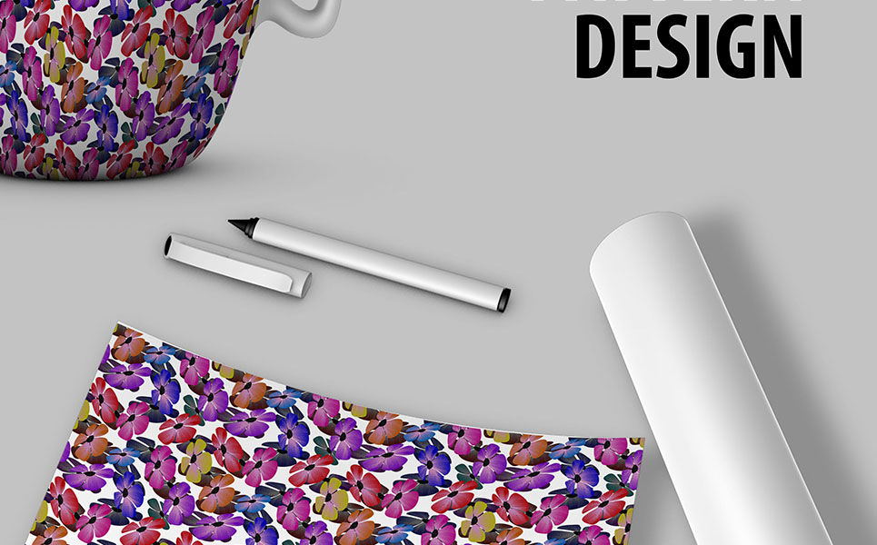 Download Pattern "Colorful flowery seamless Pattern" / Colorful flowery seamless Pattern - Pattern на тему графика colors colorful fabic textile design repeat background