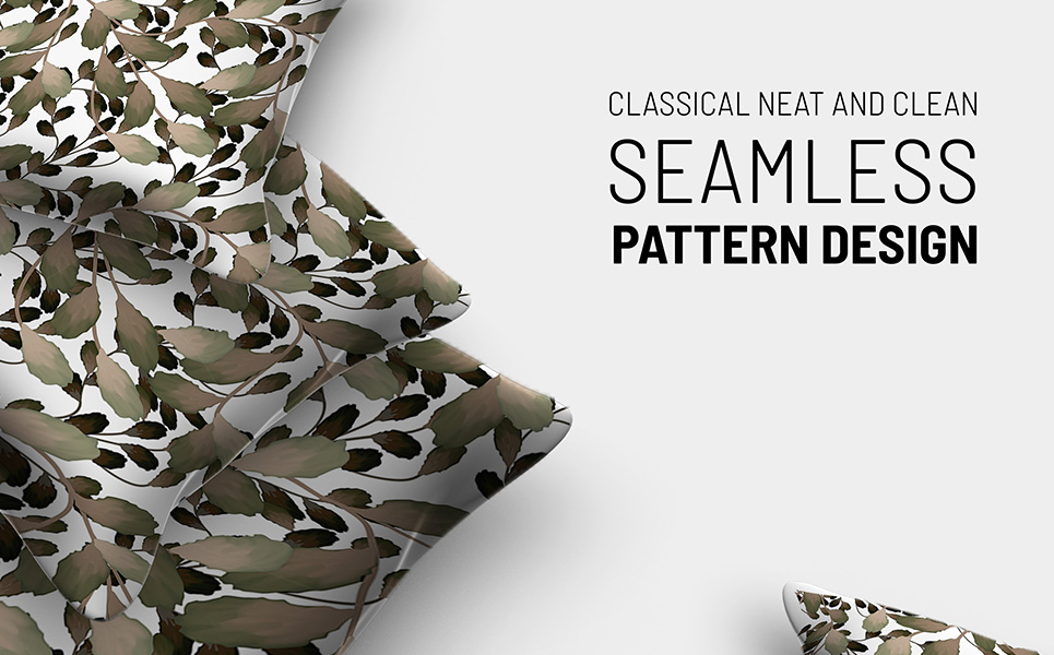 Download Pattern "Floral seamless hand drawn design Pattern" / Floral seamless hand drawn design Pattern - Pattern на тему графика 