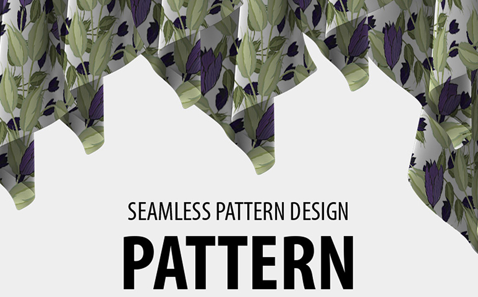 Download Pattern "Floral hand drawn repeat Pattern" / Floral hand drawn repeat Pattern - Pattern на тему графика green leaf nature plant isolated leaves tree grass garden frame natural symbol environment spring abstract flower flowers blossom pattern beauty