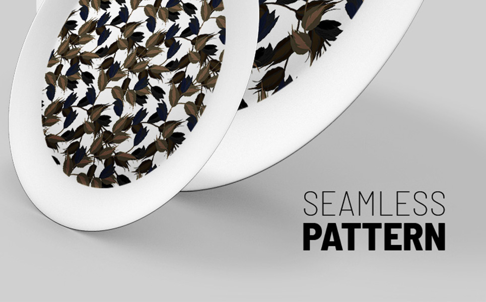 Download Pattern "Elegant floral seamless design Pattern" / Elegant floral seamless design Pattern - Pattern на тему графика 