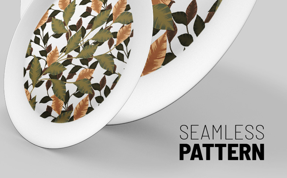 Download Pattern "Beautiful green and dry foliage seamless design Pattern" / Beautiful green and dry foliage seamless design Pattern - Pattern на тему графика green leaf nature plant isolated leaves tree grass garden frame natural symbol environment spring abstract flower flowers blossom pattern beauty