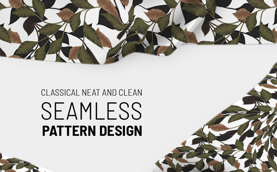 Download Pattern "Retro classical style hand drawn floral beautiful seamless design Pattern" / Retro classical style hand drawn floral beautiful seamless design Pattern - Pattern на тему графика green leaf nature plant isolated leaves tree grass garden frame natural symbol environment spring abstract flower flowers blossom pattern beauty