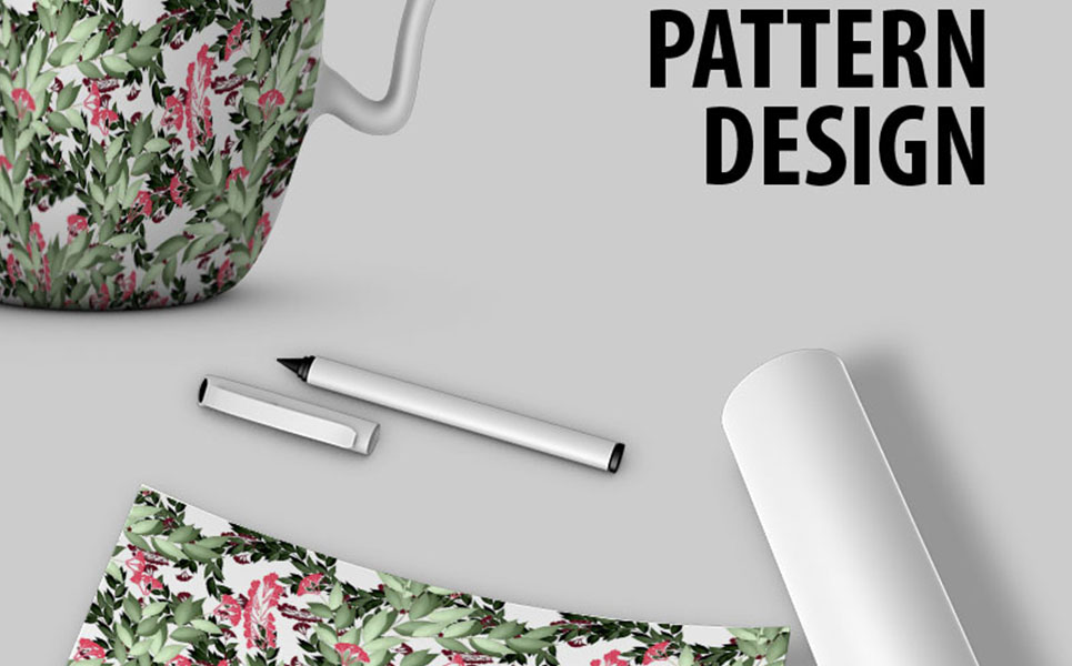 Download Pattern "Seamless floral repeat design Pattern" / Seamless floral repeat design Pattern - Pattern на тему графика 