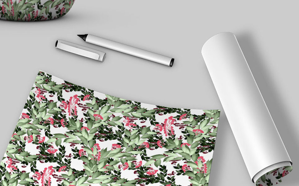 Download Pattern "Seamless floral repeat design Pattern" / Seamless floral repeat design Pattern - Pattern на тему графика 