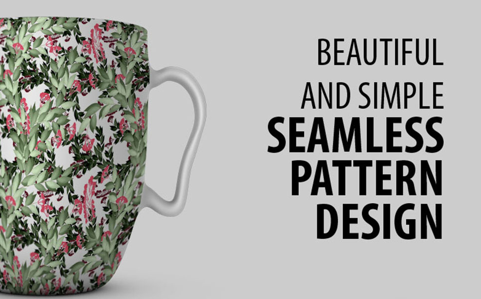 Download Pattern "Seamless floral repeat design Pattern" / Seamless floral repeat design Pattern - Pattern на тему графика 