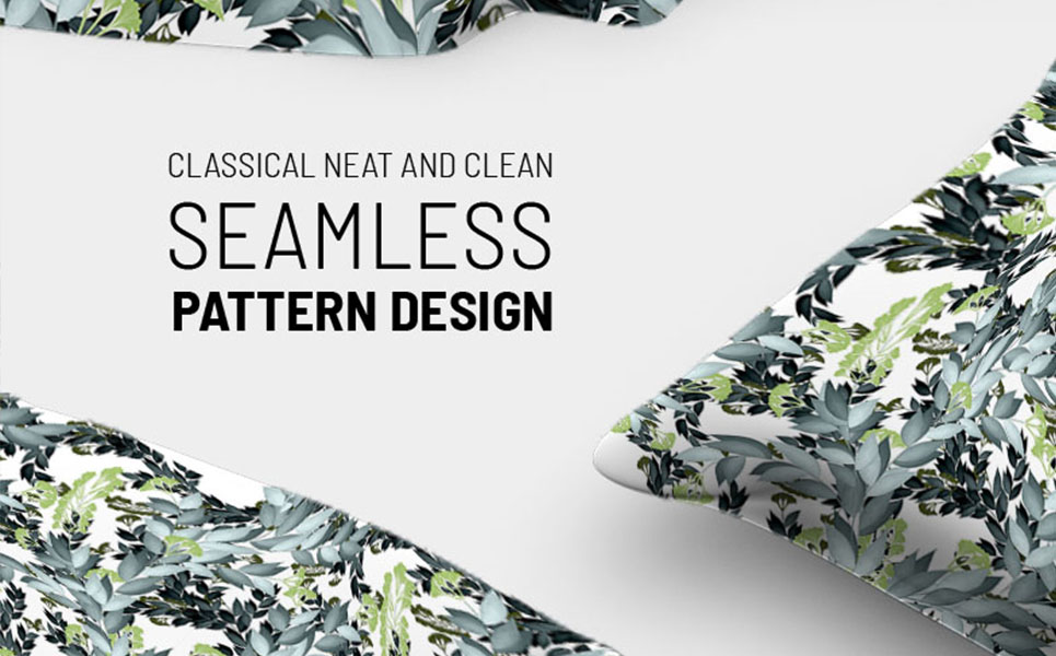 Download Pattern "Beautiful illustration of hand drawn flowery seamless branches Pattern" / Beautiful illustration of hand drawn flowery seamless branches Pattern - Pattern на тему графика green leaf nature plant isolated leaves tree grass garden frame natural symbol environment spring abstract flower flowers blossom pattern beauty