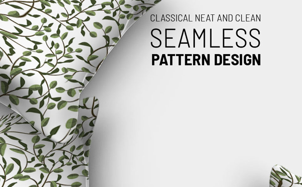Download Pattern "Elegant floral seamless design Pattern" / Elegant floral seamless design Pattern - Pattern на тему графика green leaf nature plant isolated leaves tree grass garden frame natural symbol environment spring abstract flower flowers blossom pattern beauty