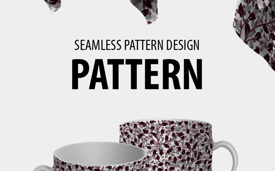 Download Pattern "Seamless botanical repeat design Pattern" / Seamless botanical repeat design Pattern - Pattern на тему графика green leaf nature plant leaves tree grass garden frame natural symbol environment spring abstract flower flowers blossom pattern beauty bloom