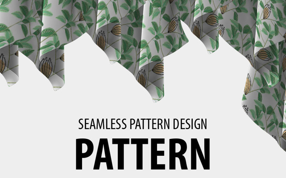 Download Pattern "Abstract floral seamless repeat design Pattern" / Abstract floral seamless repeat design Pattern - Pattern на тему графика green leaf nature plant isolated leaves tree grass garden frame natural symbol environment spring abstract flower flowers blossom pattern beauty