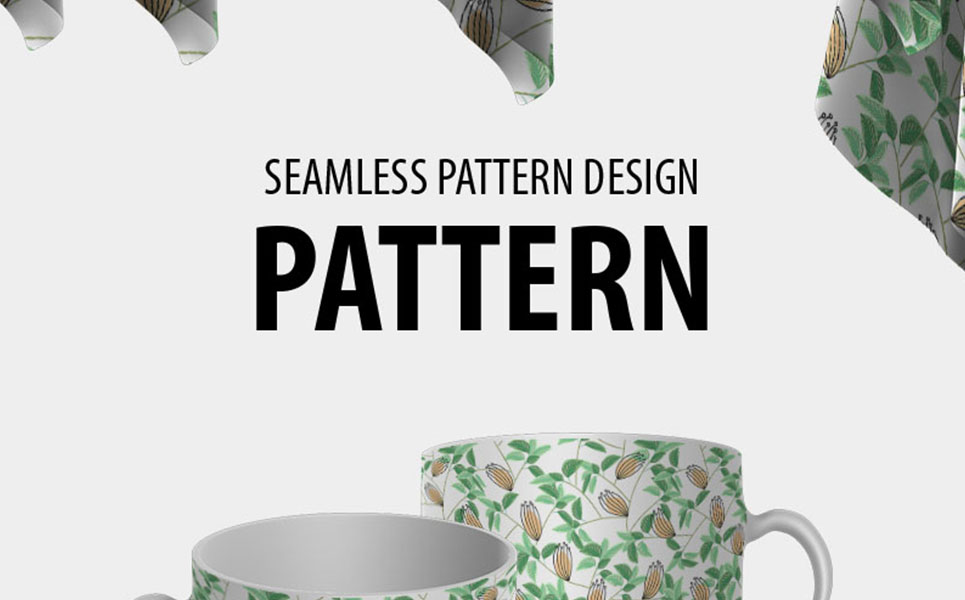 Download Pattern "Abstract floral seamless repeat design Pattern" / Abstract floral seamless repeat design Pattern - Pattern на тему графика green leaf nature plant isolated leaves tree grass garden frame natural symbol environment spring abstract flower flowers blossom pattern beauty