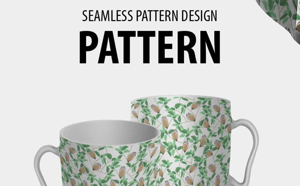 Download Pattern "Abstract floral seamless repeat design Pattern" / Abstract floral seamless repeat design Pattern - Pattern на тему графика green leaf nature plant isolated leaves tree grass garden frame natural symbol environment spring abstract flower flowers blossom pattern beauty