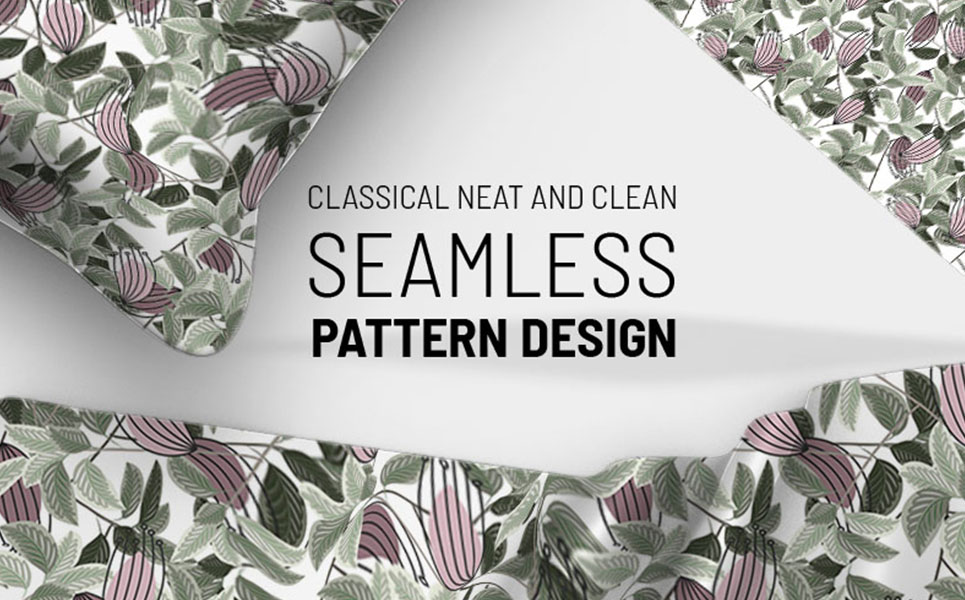 Download Pattern "Abstract seamless floral repeat design Pattern" / Abstract seamless floral repeat design Pattern - Pattern на тему графика green leaf nature plant isolated leaves tree grass garden frame natural symbol environment spring abstract flower flowers blossom pattern beauty