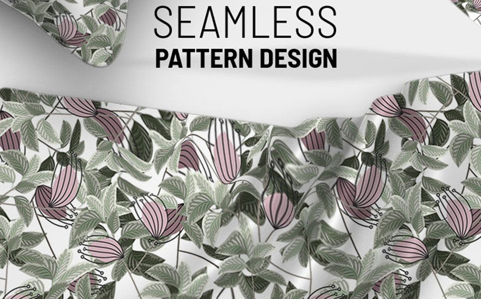 Download Pattern "Abstract seamless floral repeat design Pattern" / Abstract seamless floral repeat design Pattern - Pattern на тему графика green leaf nature plant isolated leaves tree grass garden frame natural symbol environment spring abstract flower flowers blossom pattern beauty