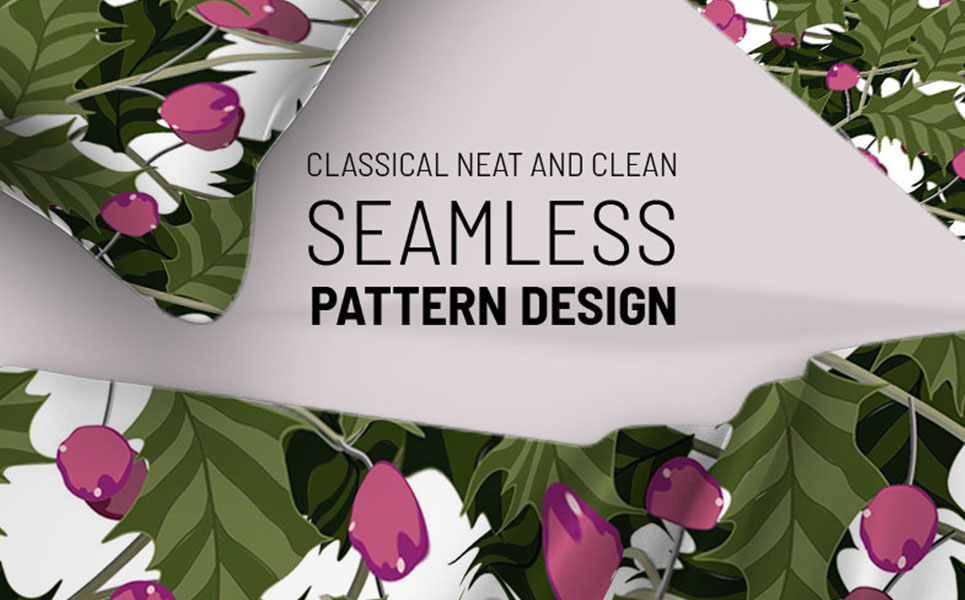 Download Pattern "Hand drawn floral seamless design Pattern" / Hand drawn floral seamless design Pattern - Pattern на тему графика green leaf nature plant isolated leaves tree grass garden frame natural symbol environment spring abstract flower flowers blossom pattern beauty