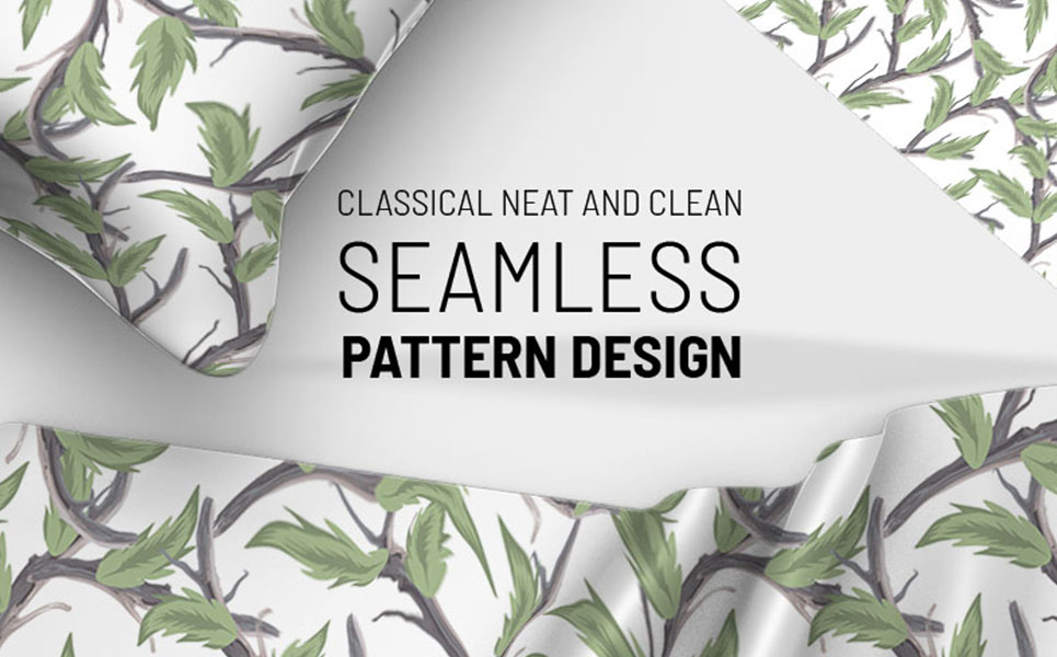 Download Pattern "Hand drawn beautiful floral seamless design Pattern" / Hand drawn beautiful floral seamless design Pattern - Pattern на тему графика green leaf nature plant isolated leaves tree grass garden frame natural symbol environment spring abstract flower flowers blossom pattern beauty