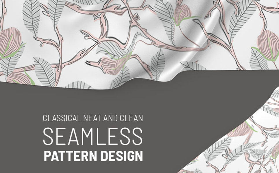 Download Pattern "Floral seamless design with dry branches Pattern" / Floral seamless design with dry branches Pattern - Pattern на тему графика green leaf nature plant isolated leaves tree grass garden frame natural symbol environment spring abstract flower flowers blossom pattern beauty