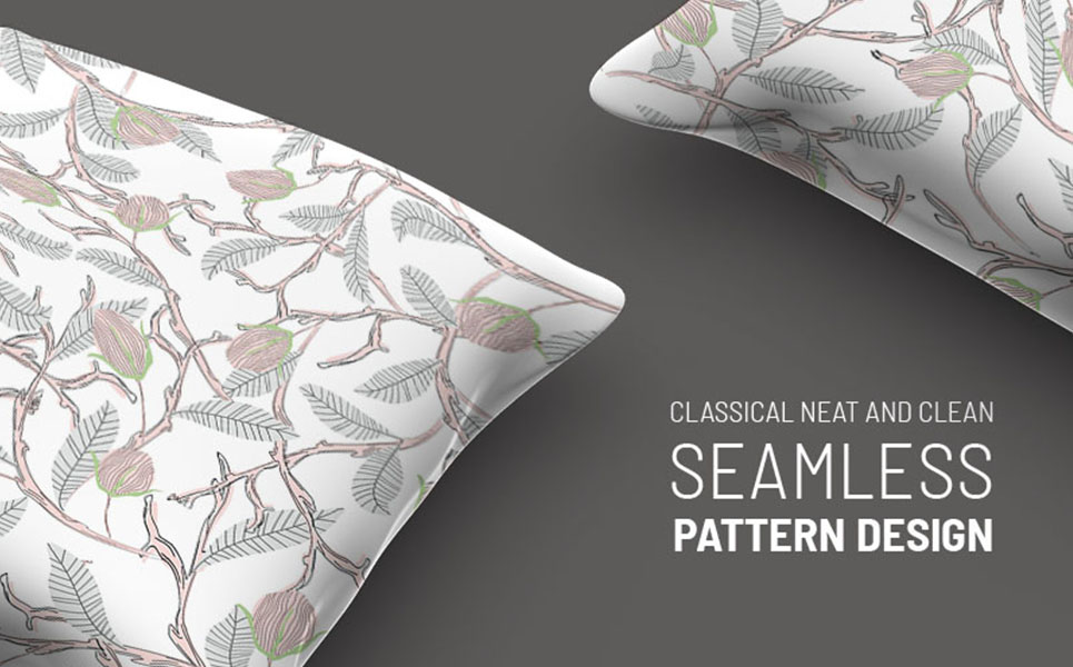Download Pattern "Floral seamless design with dry branches Pattern" / Floral seamless design with dry branches Pattern - Pattern на тему графика green leaf nature plant isolated leaves tree grass garden frame natural symbol environment spring abstract flower flowers blossom pattern beauty
